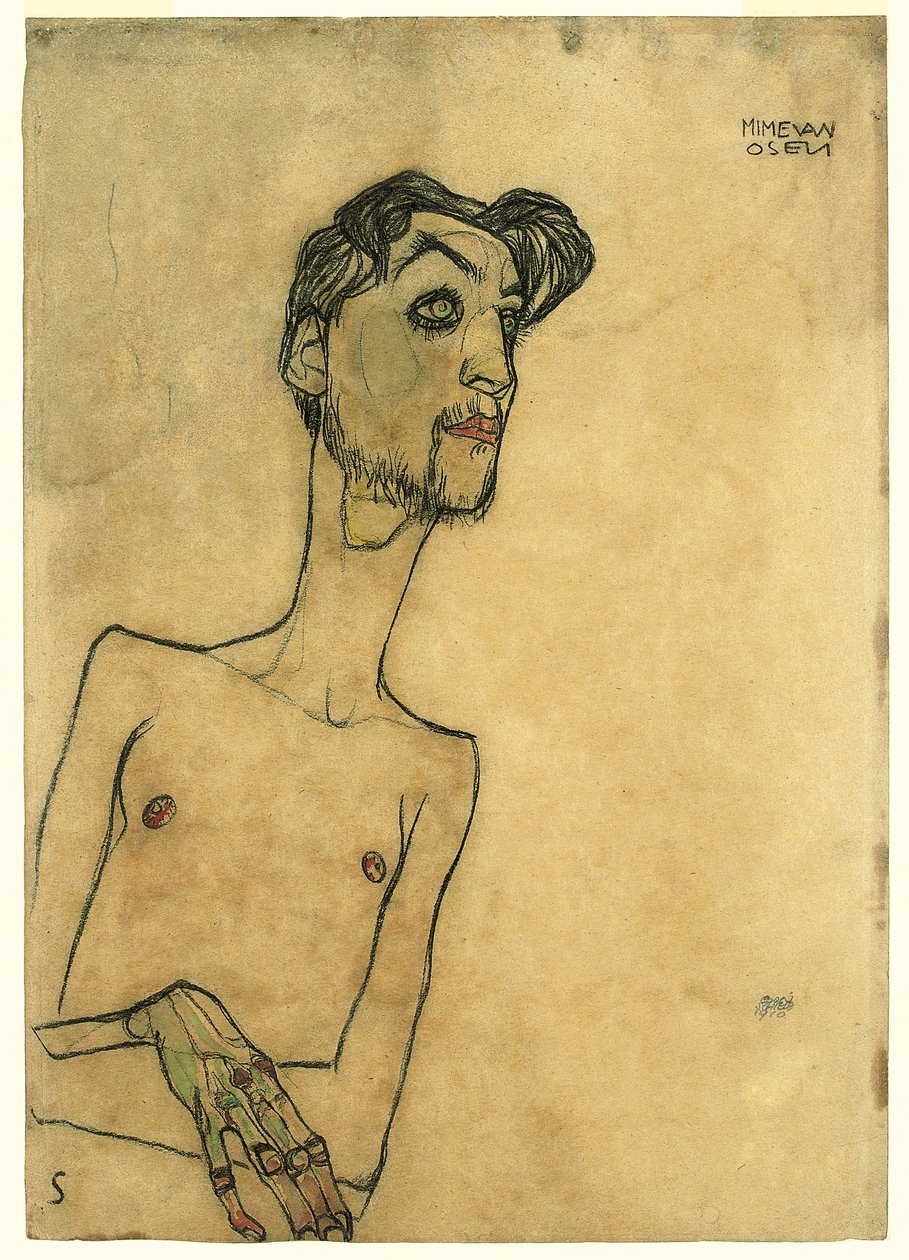 Mime van Osen, 1910 de Egon Schiele