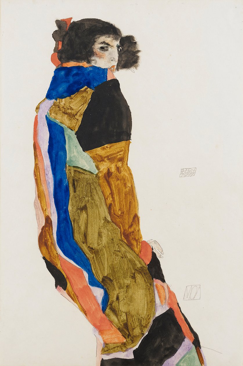 Moa. Oeuvre de Egon Schiele (1890-1918), watercolourelle et gouache sur papier de Egon Schiele