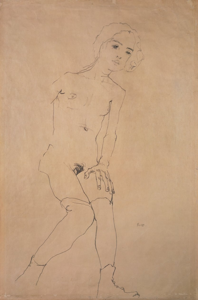 Nude, 1910 de Egon Schiele