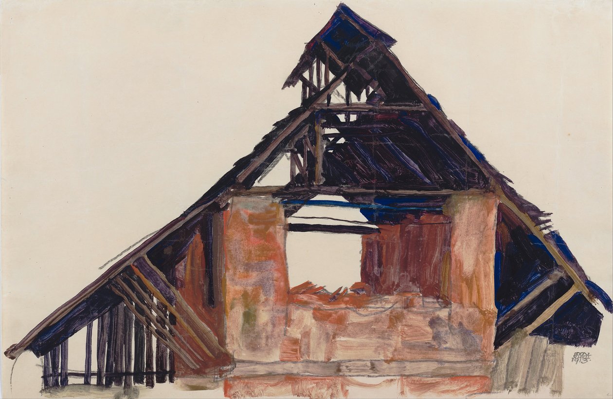 Frontão Velho, 1913 de Egon Schiele