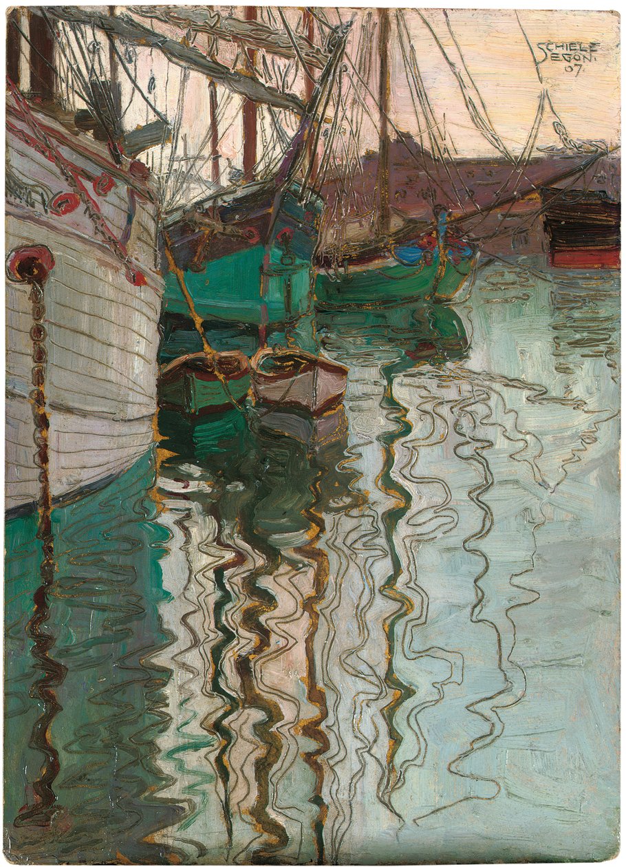 Porto de Trieste, 1907 de Egon Schiele