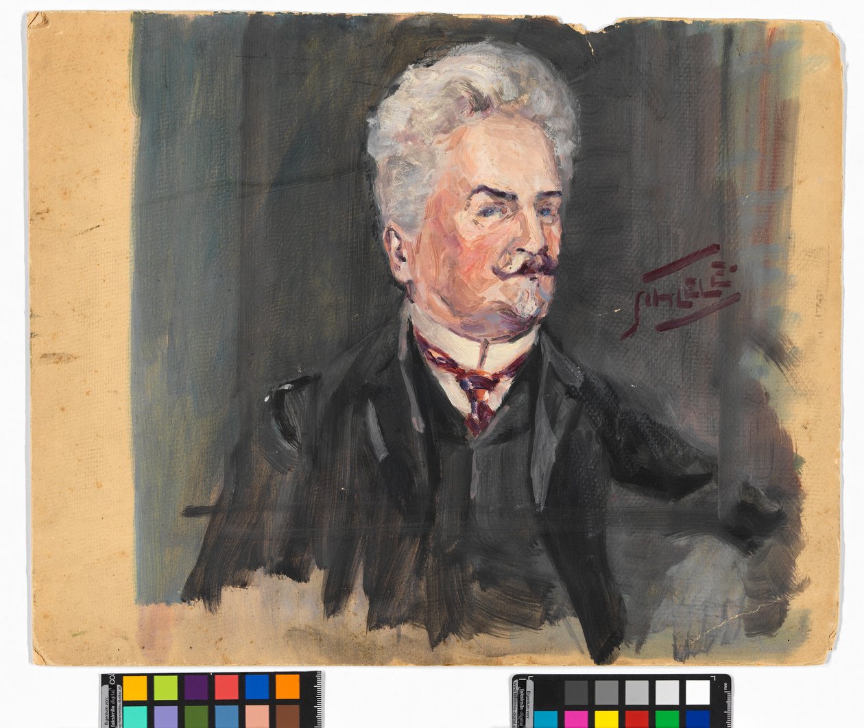 Retrato de Leopold Czihaczek de Egon Schiele