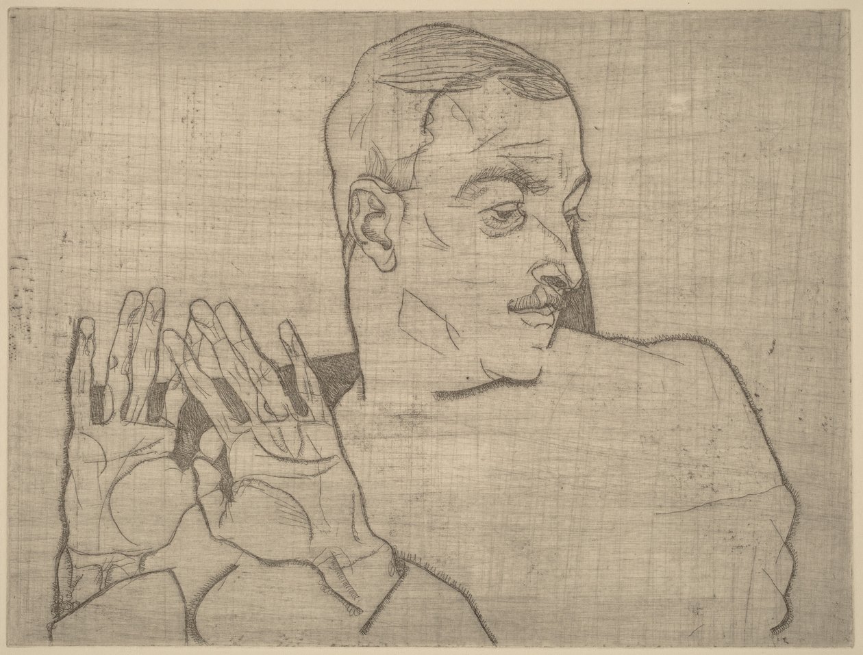 Retrato de Arthur Roessler de Egon Schiele