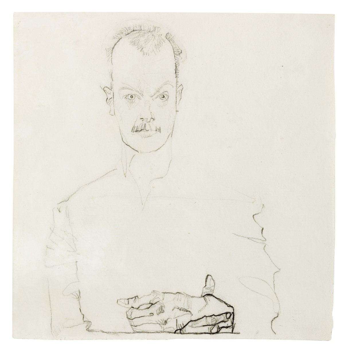 Retrato de Arthur Roessler, 1910 de Egon Schiele