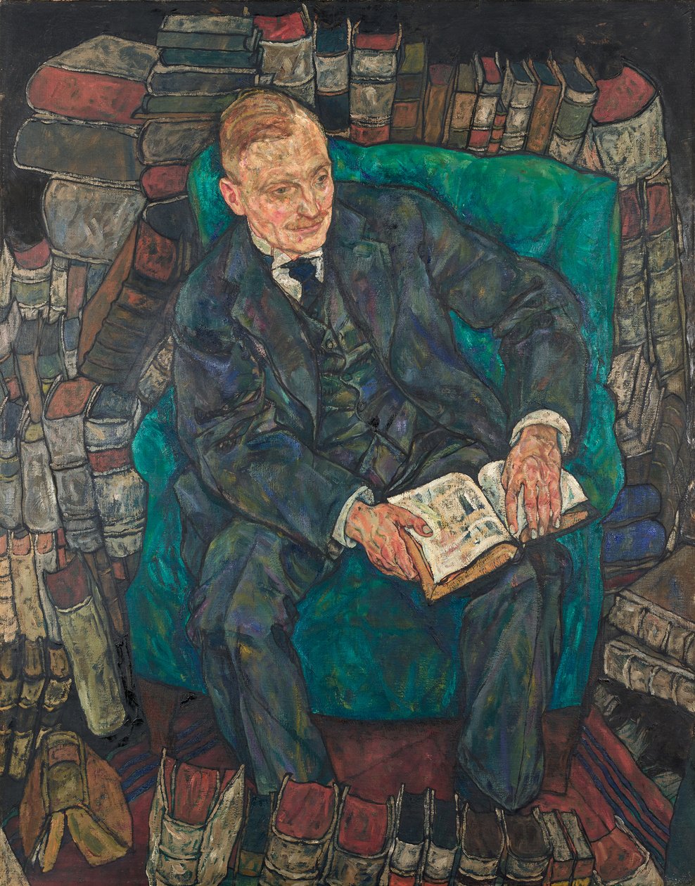 Retrato do Dr. Hugo Koller, 1918. de Egon Schiele