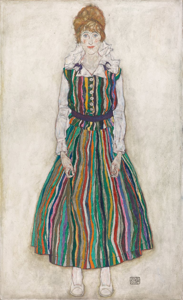 Retrato de Edith Schiele, a esposa do artista de Egon Schiele