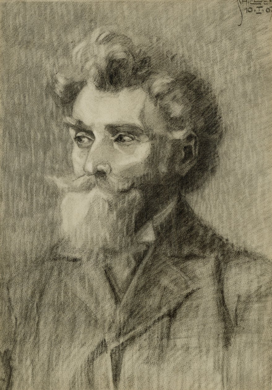 Retrato de homem; Mannerportrait, 1907 de Egon Schiele