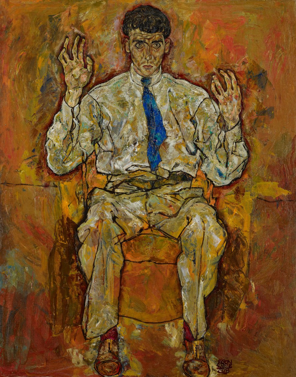 Retrato de Paris de Gütersloh (1887-1973) de Egon Schiele