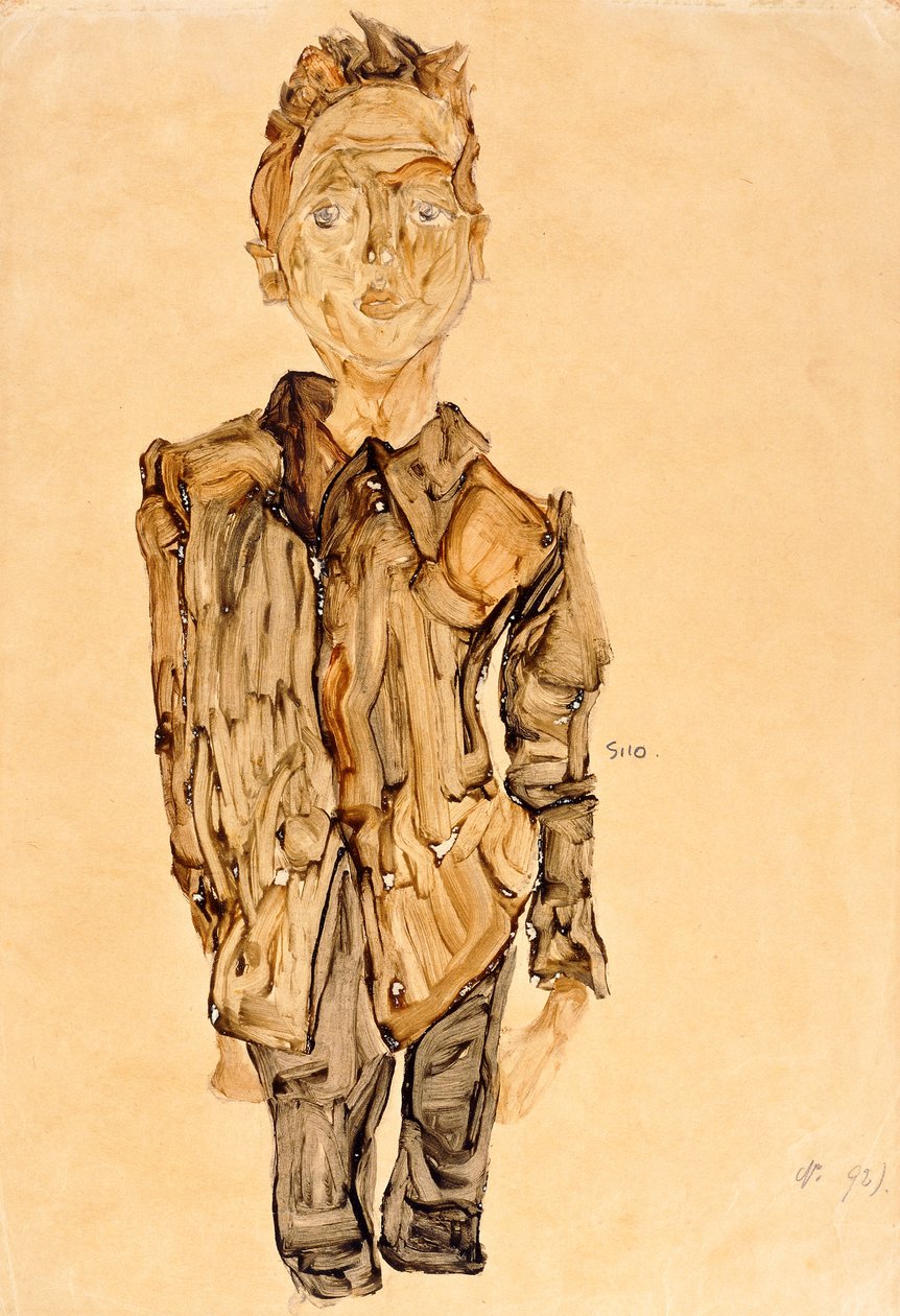 Retrato de uma Juventude, 1910 de Egon Schiele