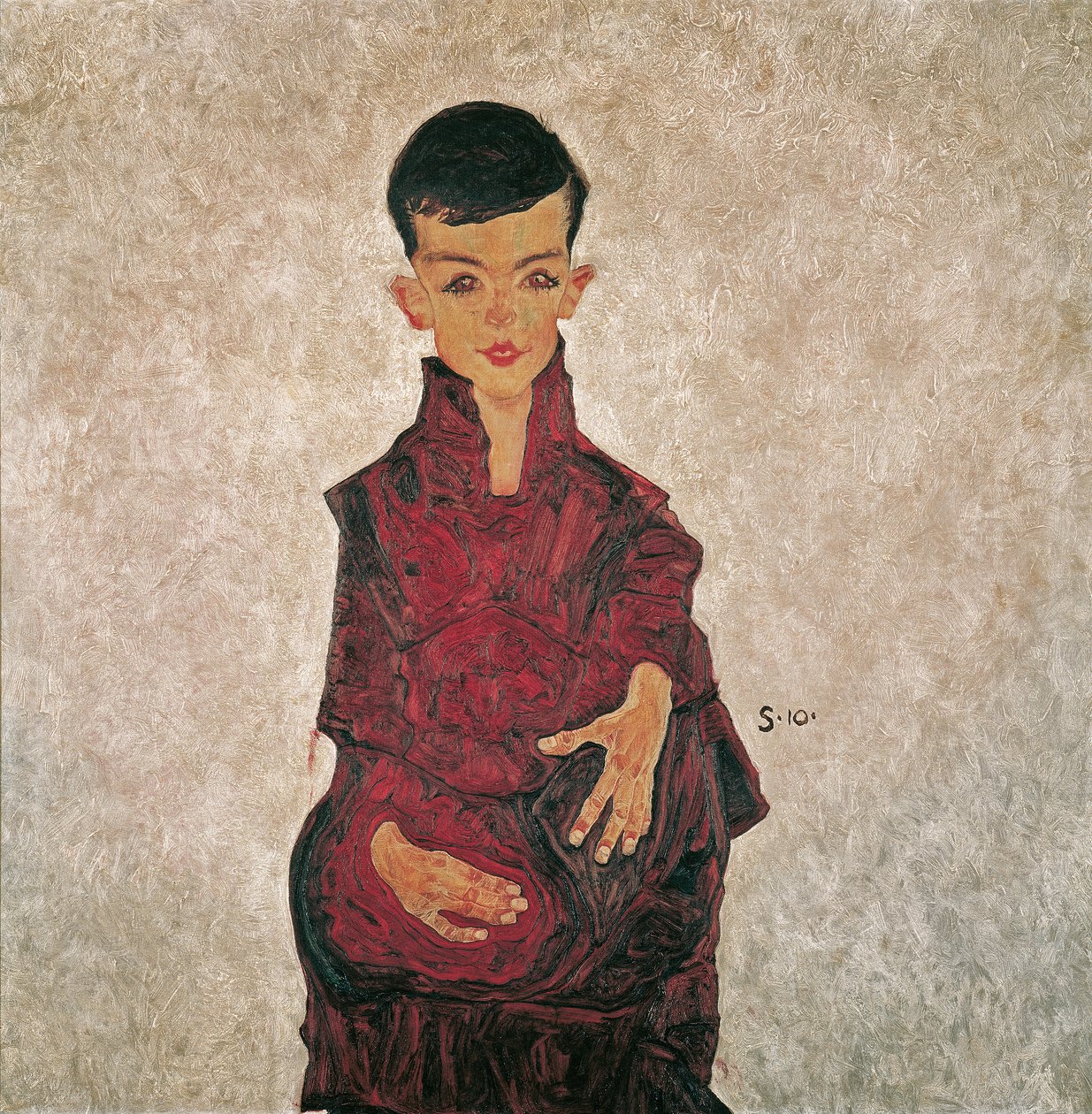 Reiner boy (Retrato de Herbert Reiner) de Egon Schiele