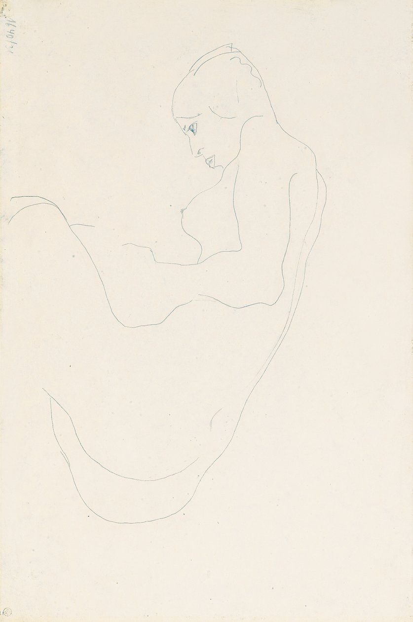 Nu sentado, 1912 de Egon Schiele