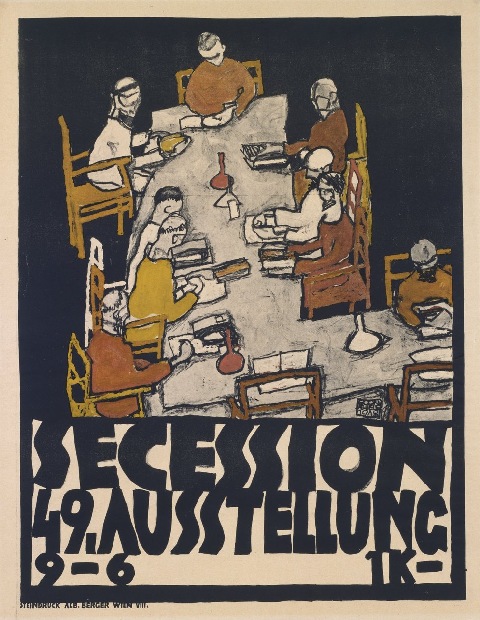Secessão 49ª Exposição (Secessão 49ª Exposição), 1918 de Egon Schiele