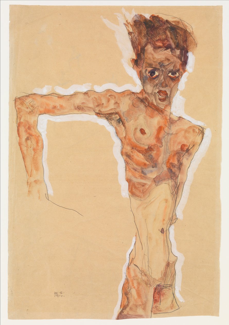 Auto-Retrato, 1911 de Egon Schiele
