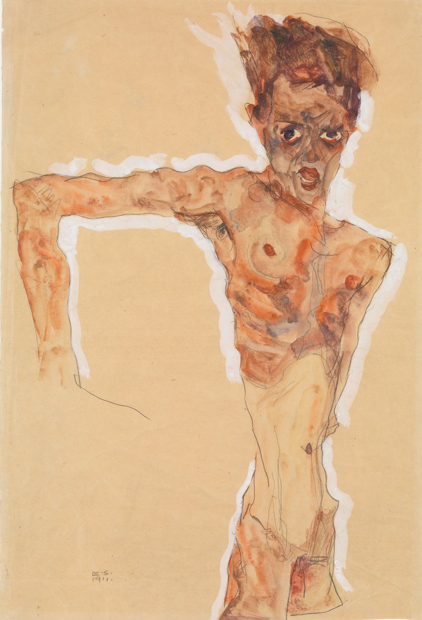 Auto-retrato, 1911. de Egon Schiele