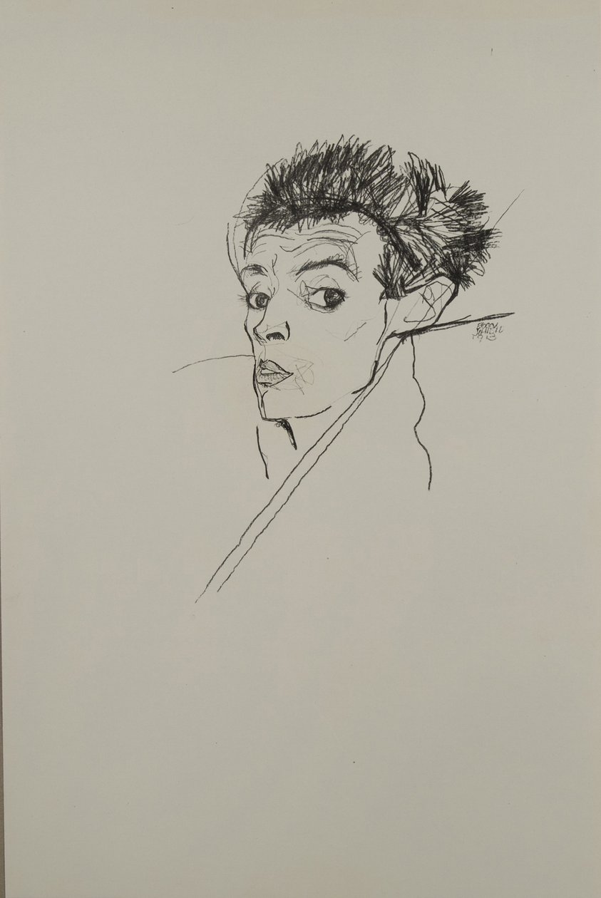 Auto-retrato, 1913 de Egon Schiele