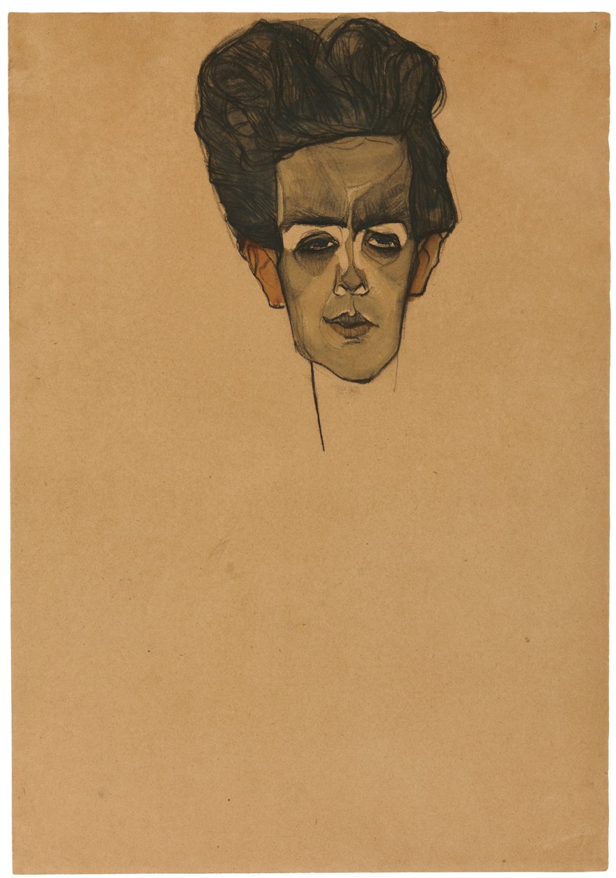 Auto-retrato, 1910 de Egon Schiele
