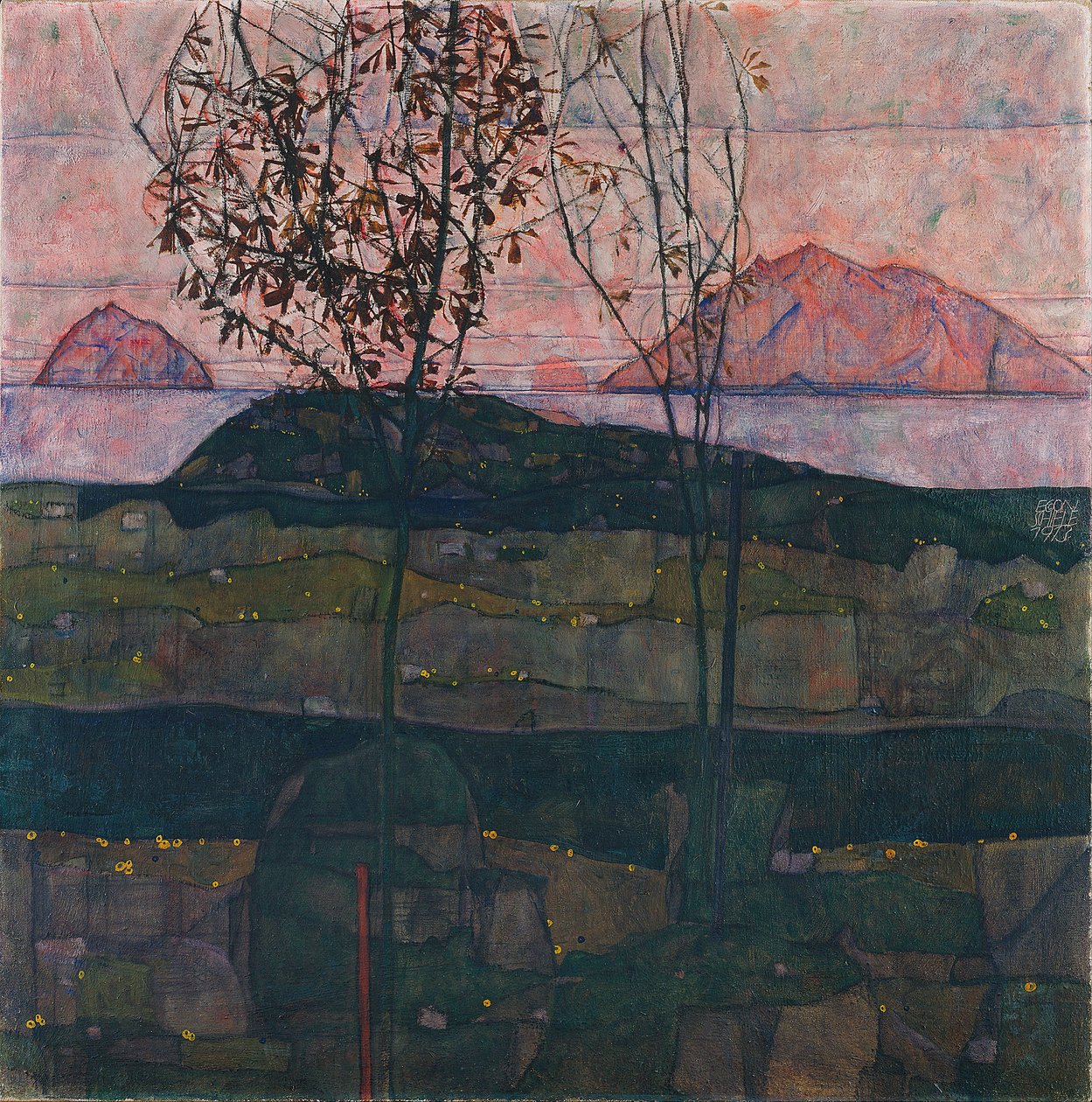 Pôr-do-sol de Egon Schiele