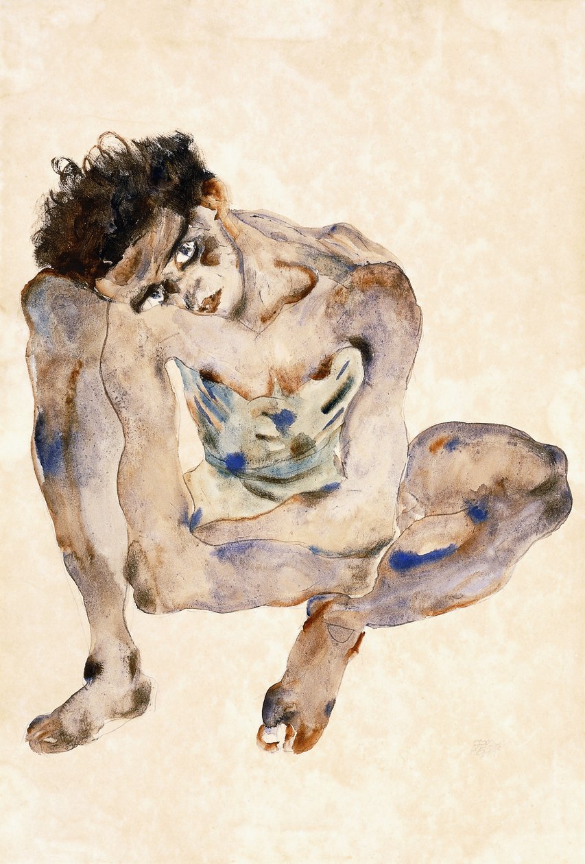Agachamento de Egon Schiele