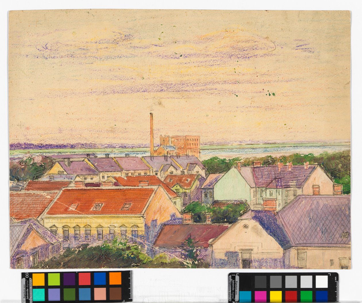 Vista da cidade de Egon Schiele