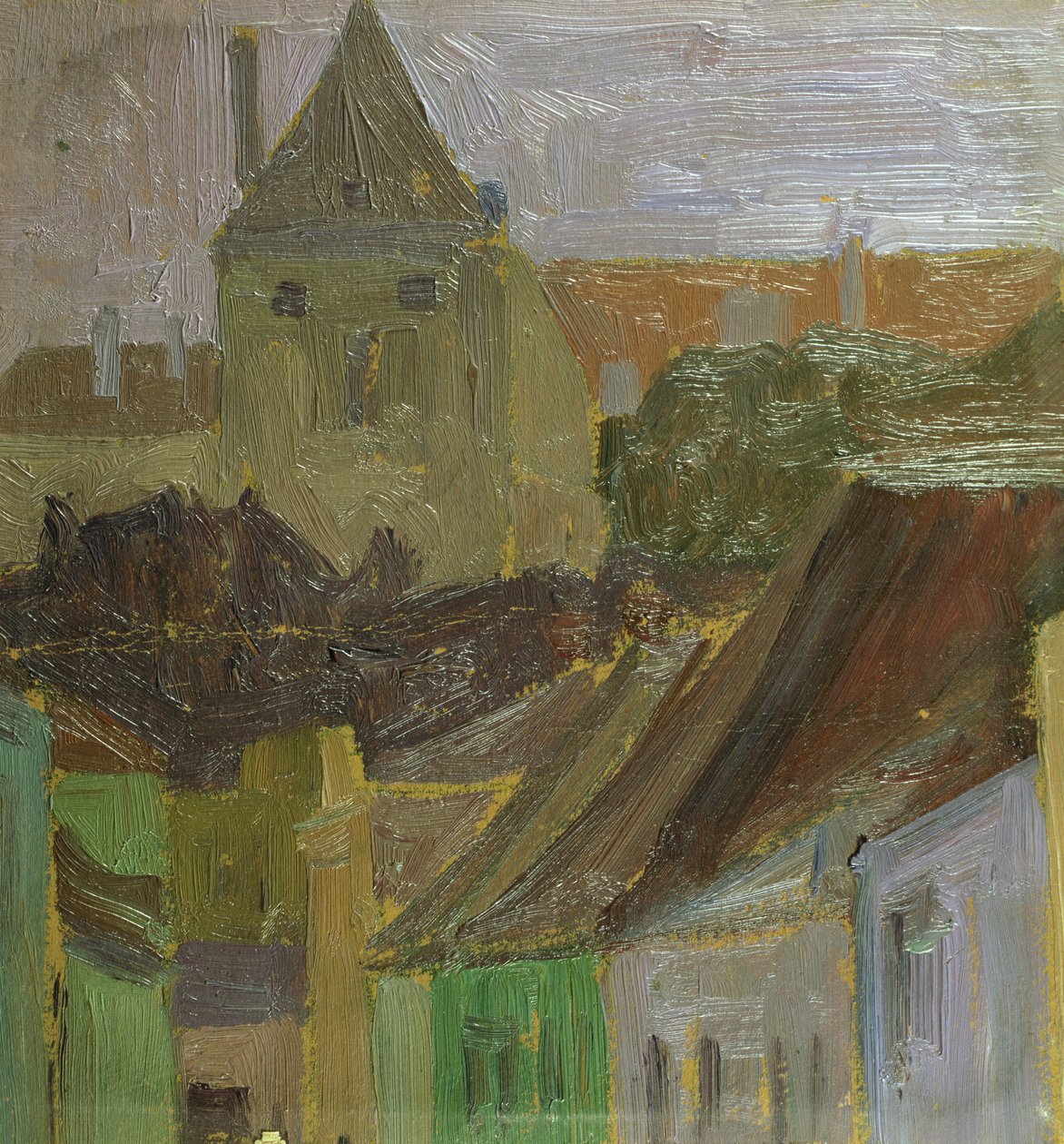 Estudo de casas de Egon Schiele
