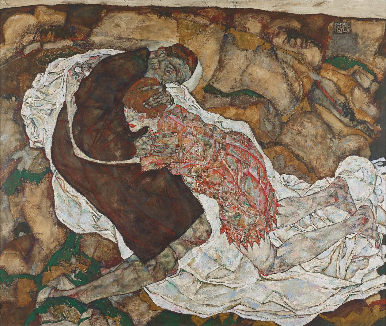 A morte e as raparigas de Egon Schiele