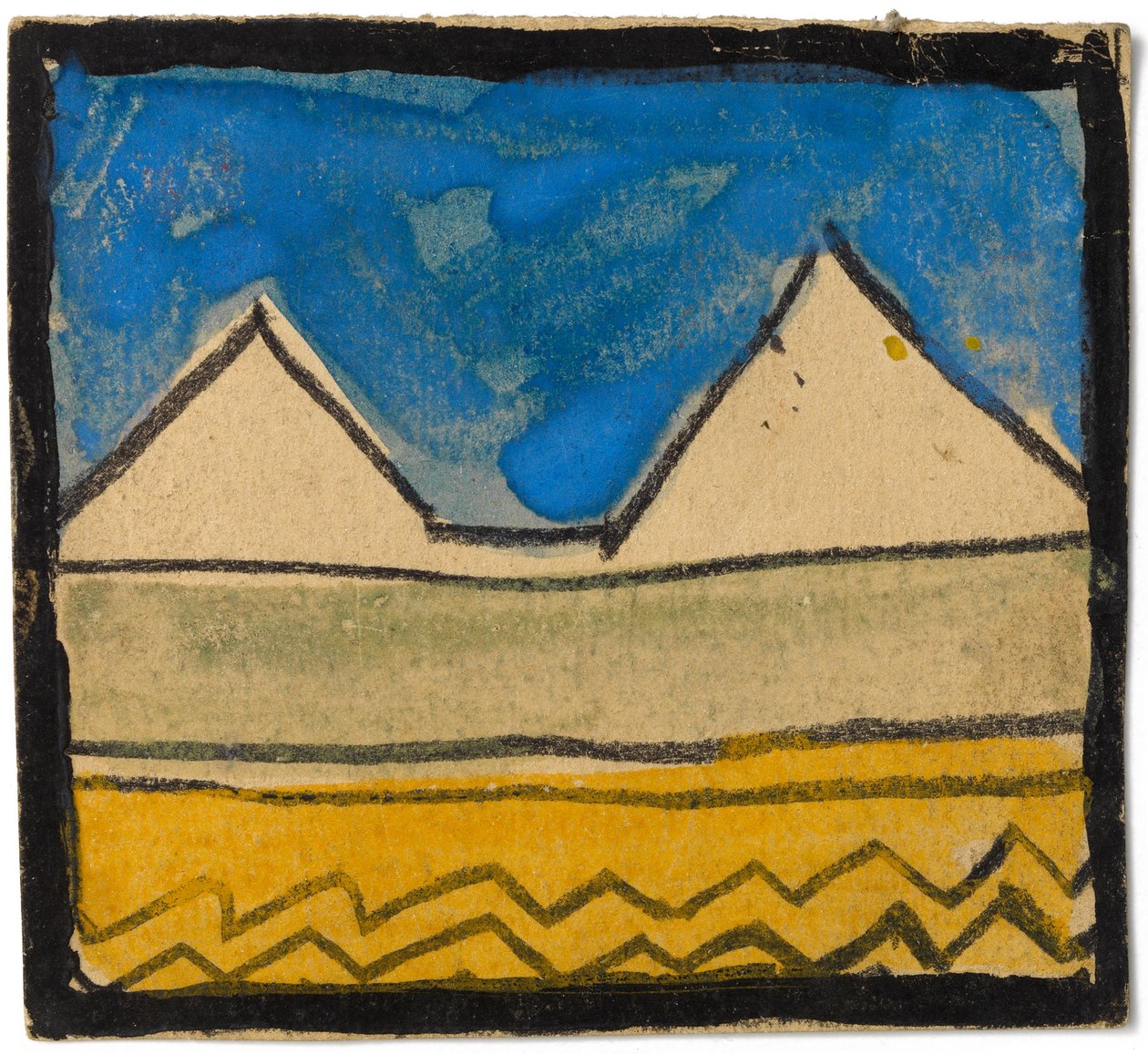 Design de decoração para parede, 1918 de Egon Schiele