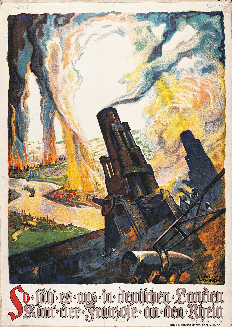 Cartaz de propaganda da Primeira Guerra Mundial de Egon Tschirch