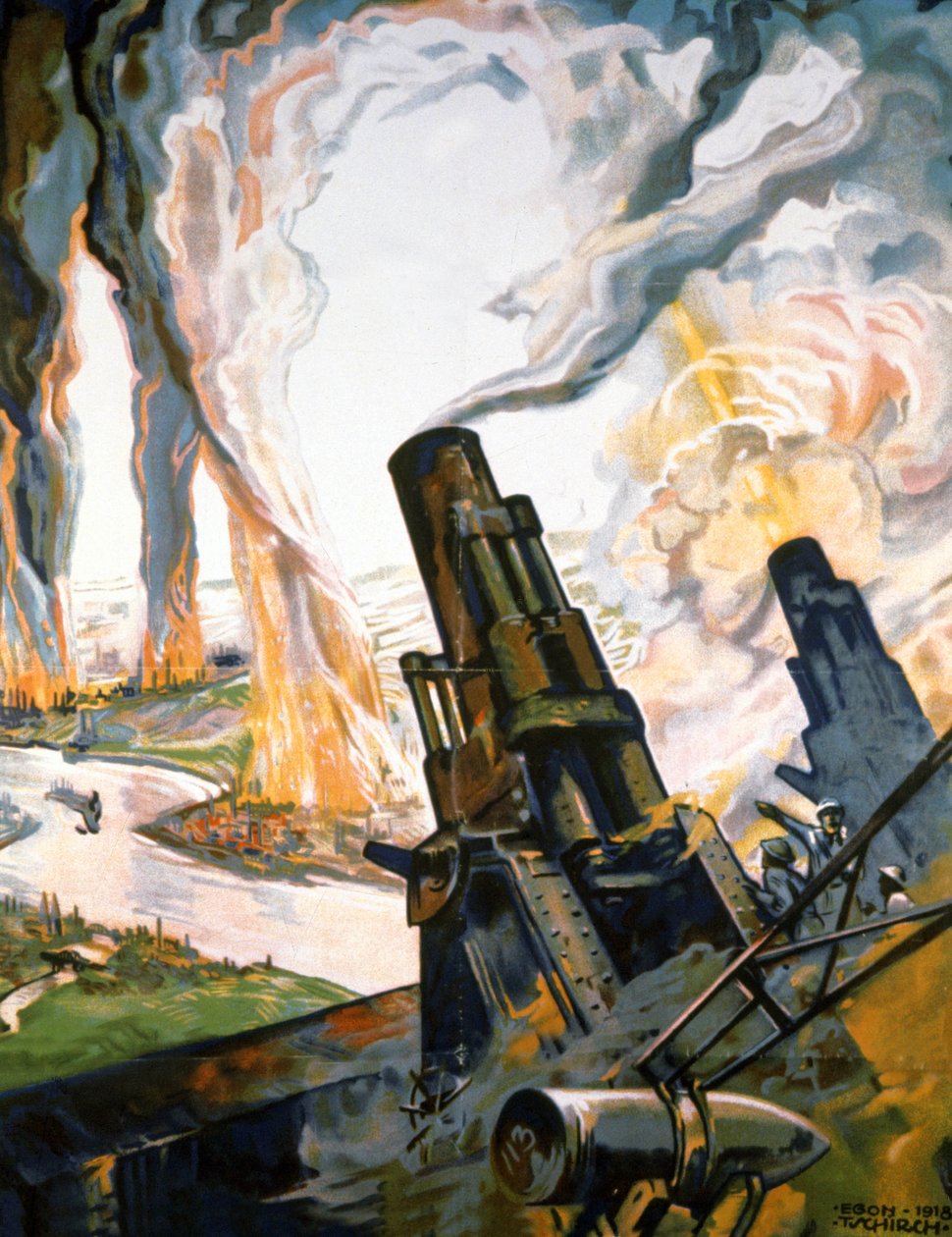 Cartaz de propaganda da Primeira Guerra Mundial de Egon Tschirch