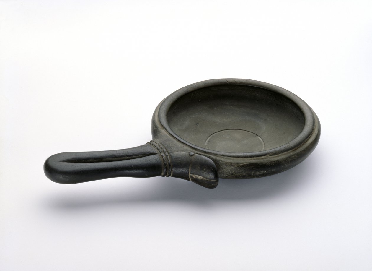 Bacia de siltstone esculpida com alça de perna de gazela (siltstone esculpida) de Egyptian