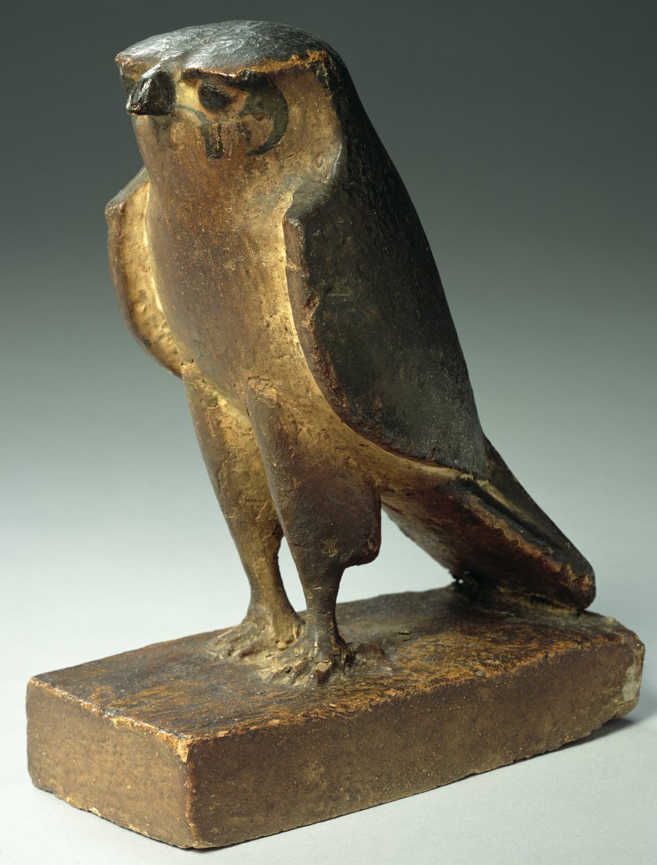 Falcão, Período Final para o Período Ptolomaico, 664-30 aC (madeira pintada) de Egyptian