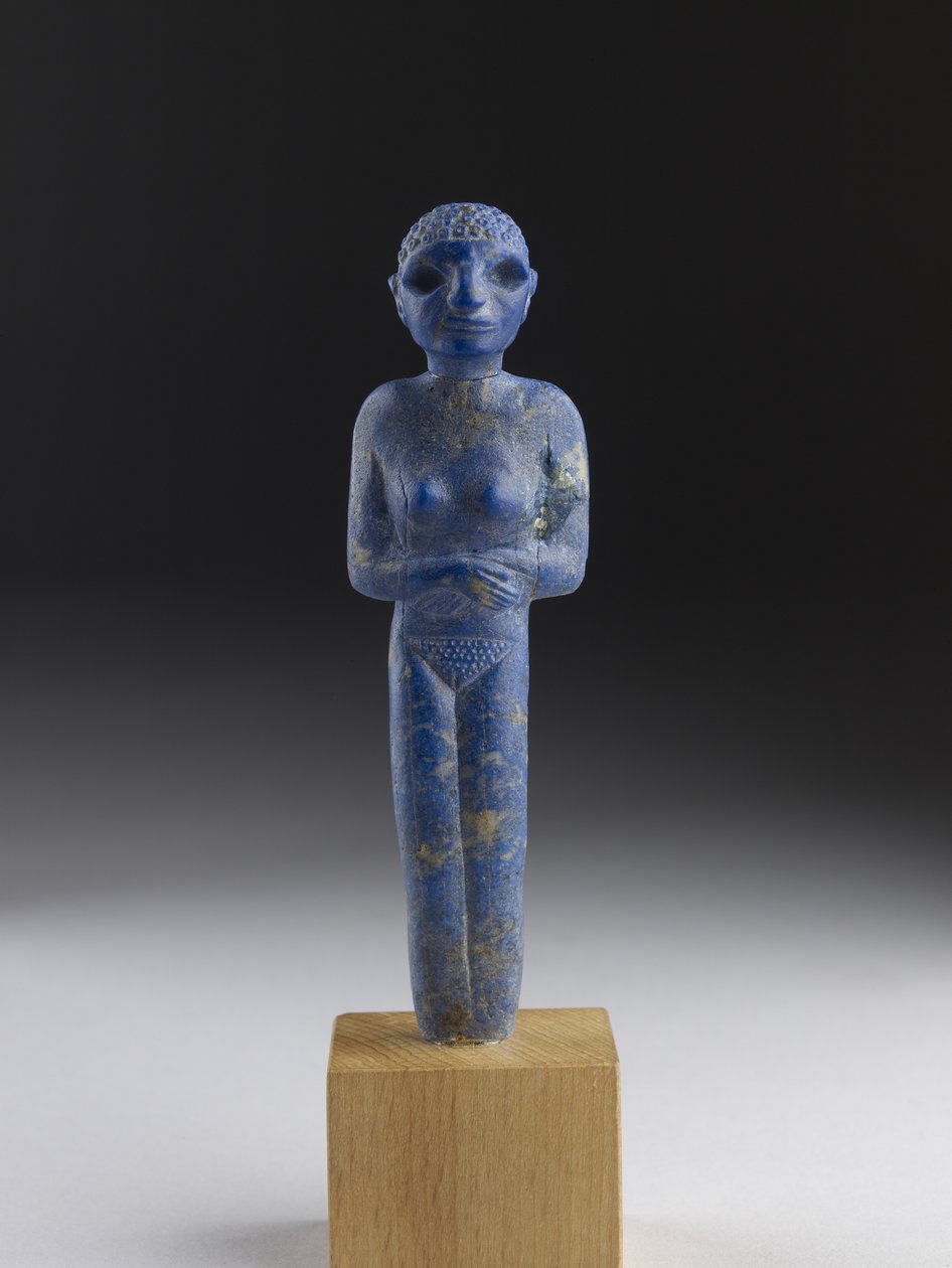 Figura, mulher, cedo, dinástico, período, (lapis, lazuli) de Egyptian