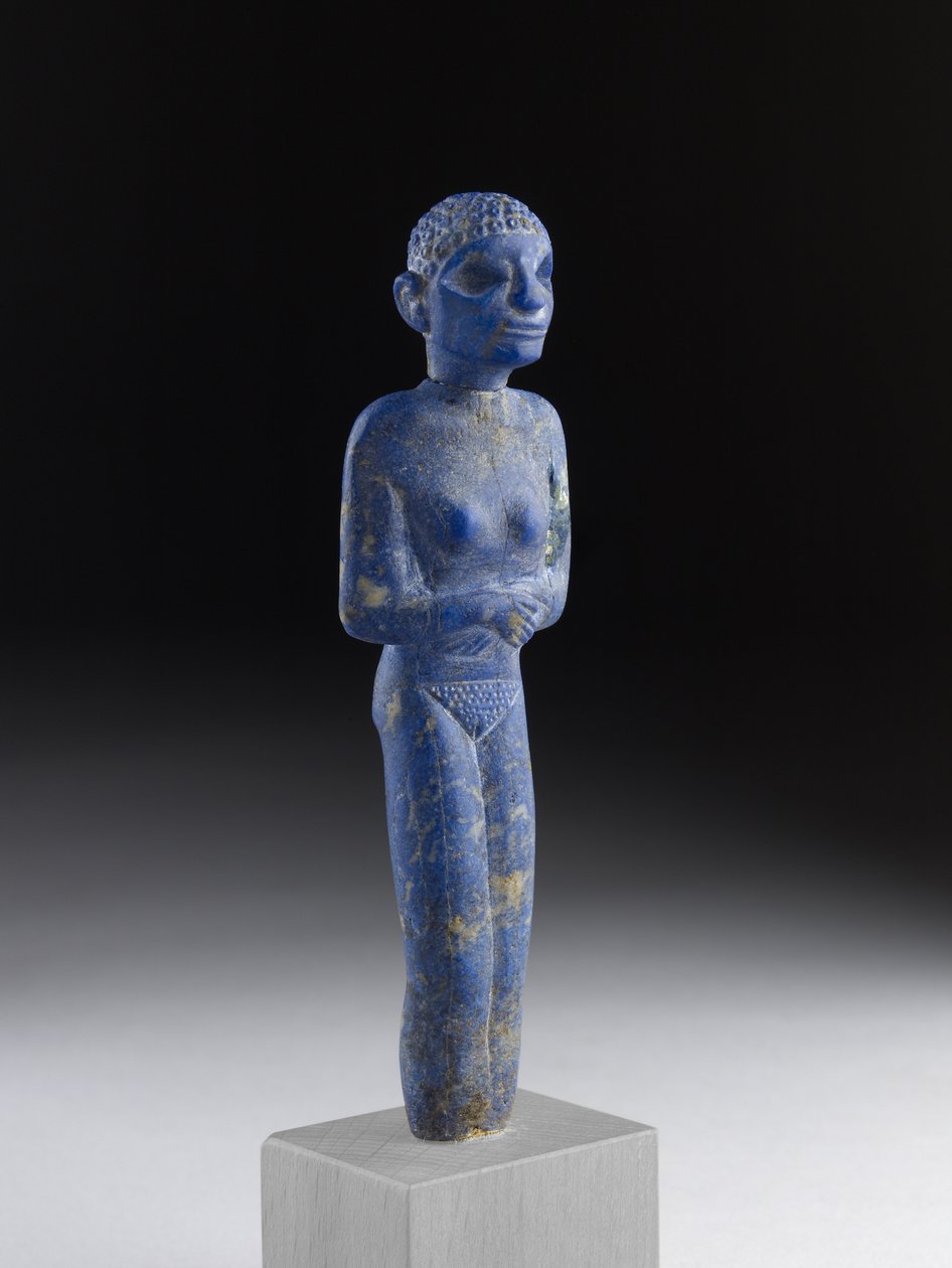 Figura, mulher, cedo, dinástico, período, (lapis, lazuli) de Egyptian