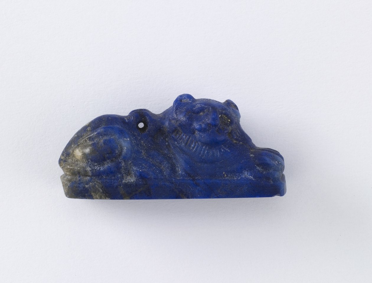Leão, período ptolomaico ou período romano, 305 aC-14 dC (lapis lazuli) de Egyptian