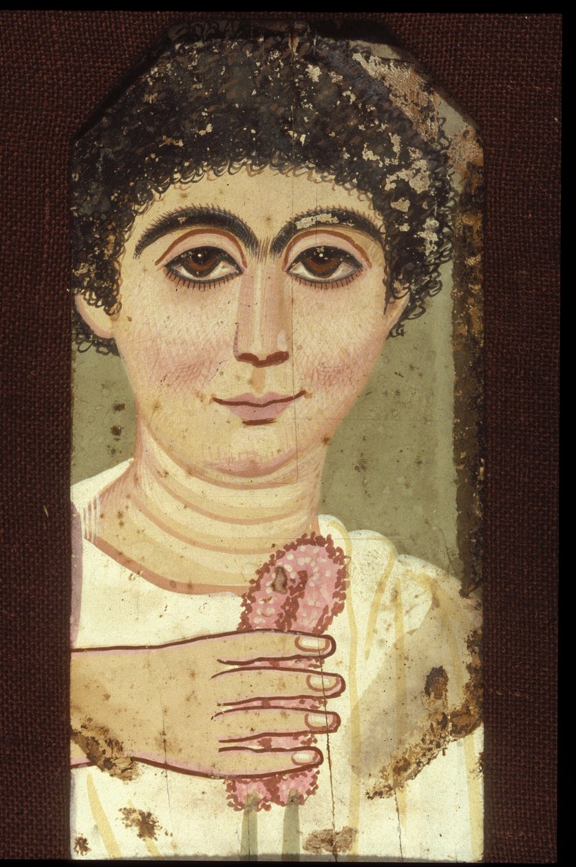 Retrato de uma mulher (encáustica em madeira) de Egyptian