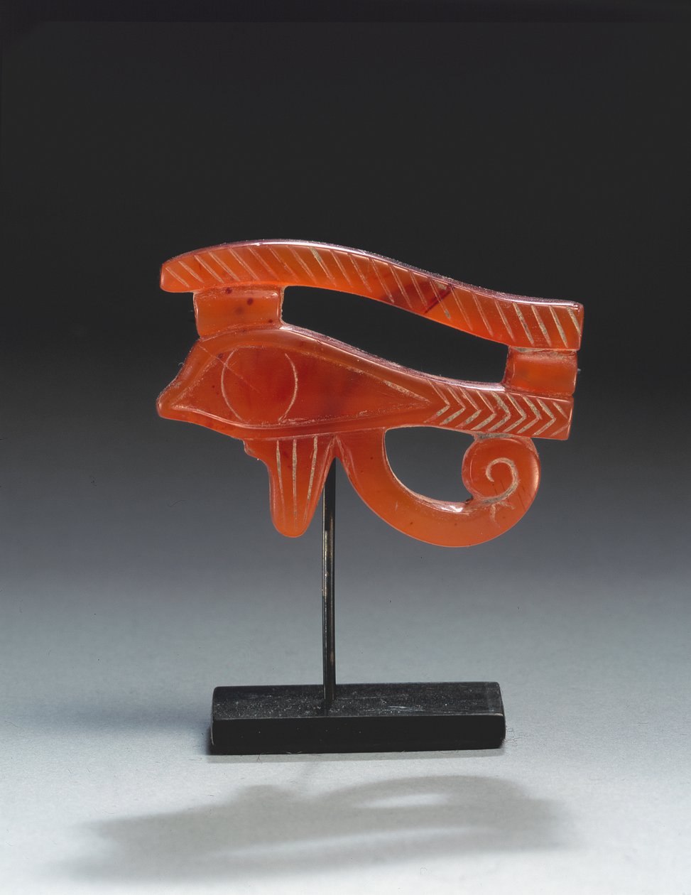 Amuleto do olho de Wedjat (cornalina) de Egyptian
