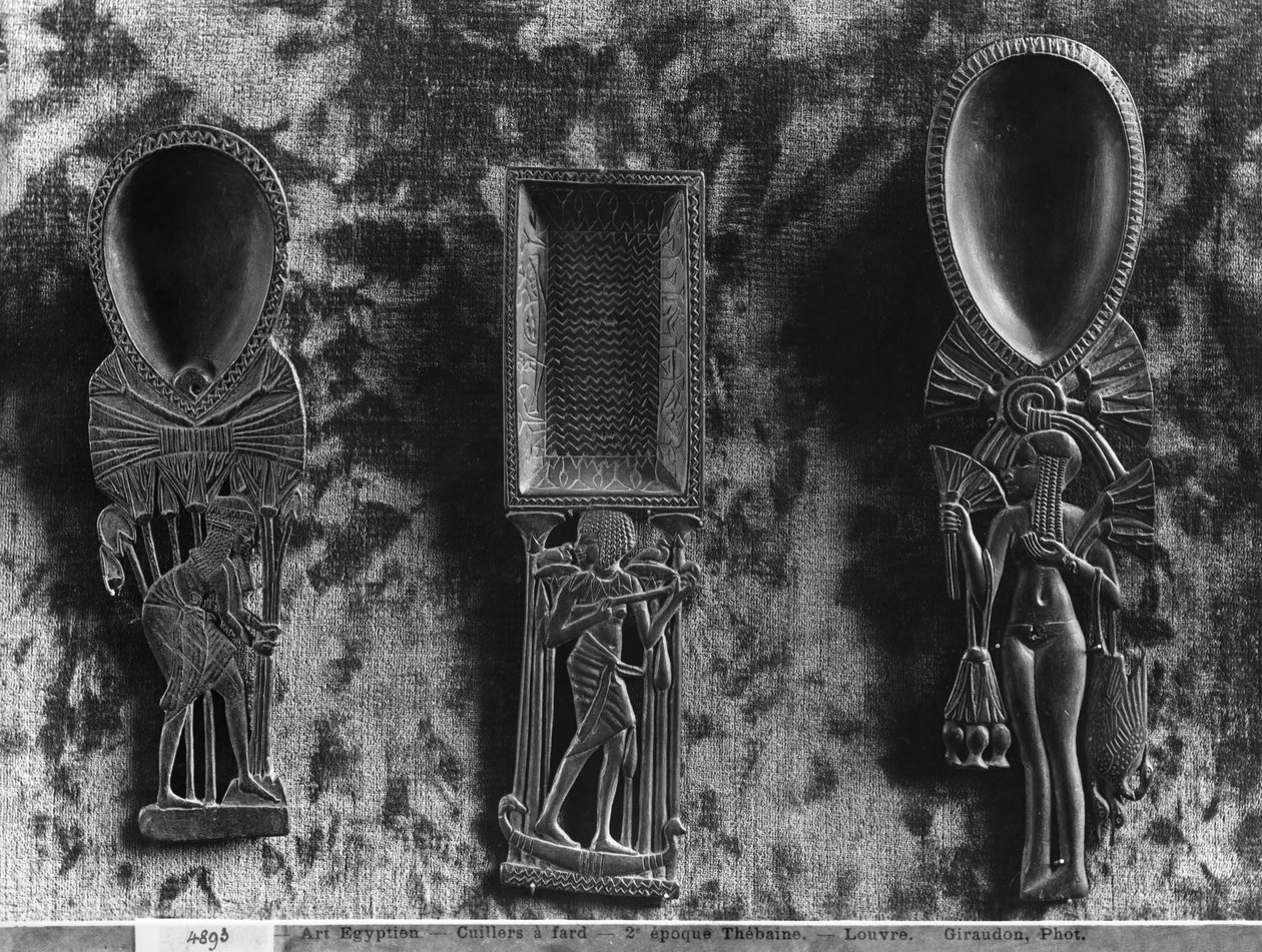 Colheres para maquilhagem, New Kingdom (madeira) de Egyptian 18th Dynasty