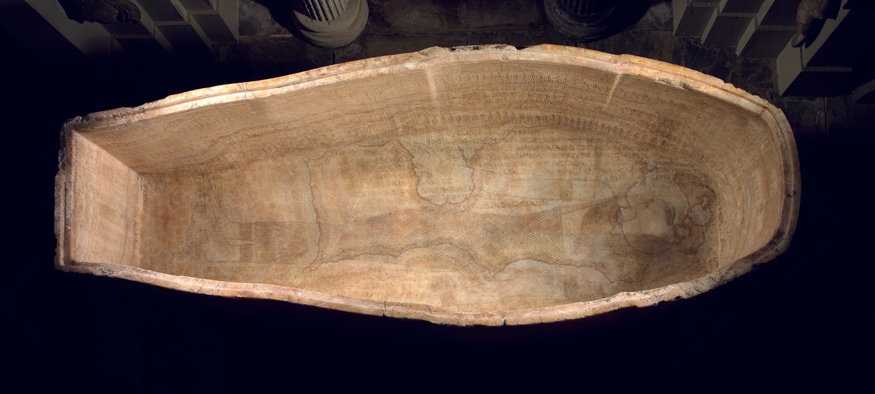 O sarcófago de Seti I, c.1279 aC alabastro de Egyptian 19th Dynasty
