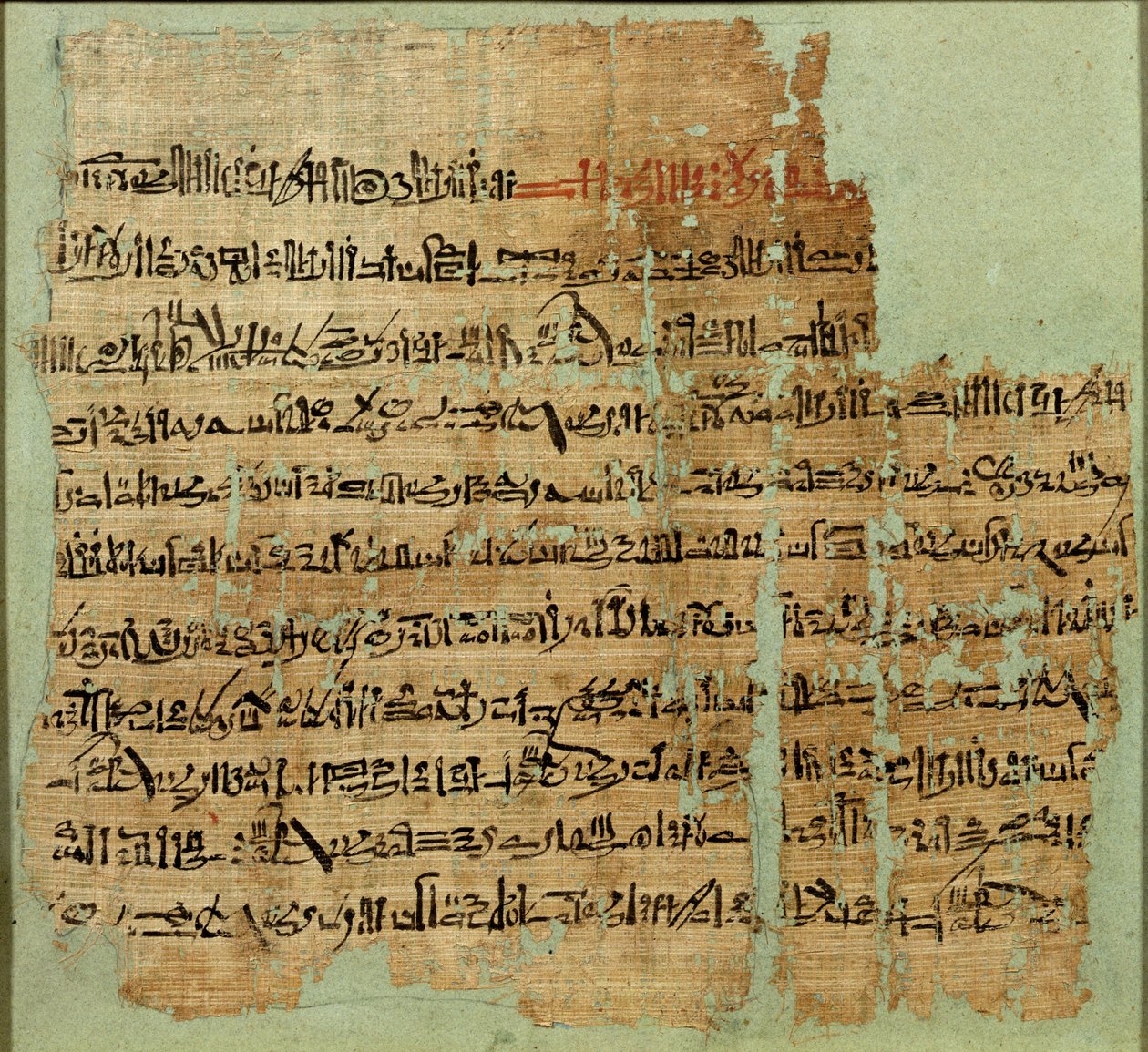 Conta da Batalha de Qadesh, dada à Síria por Ramsés II, Novo Reino, c.1285 aC (papiro) de Egyptian 19th Dynasty