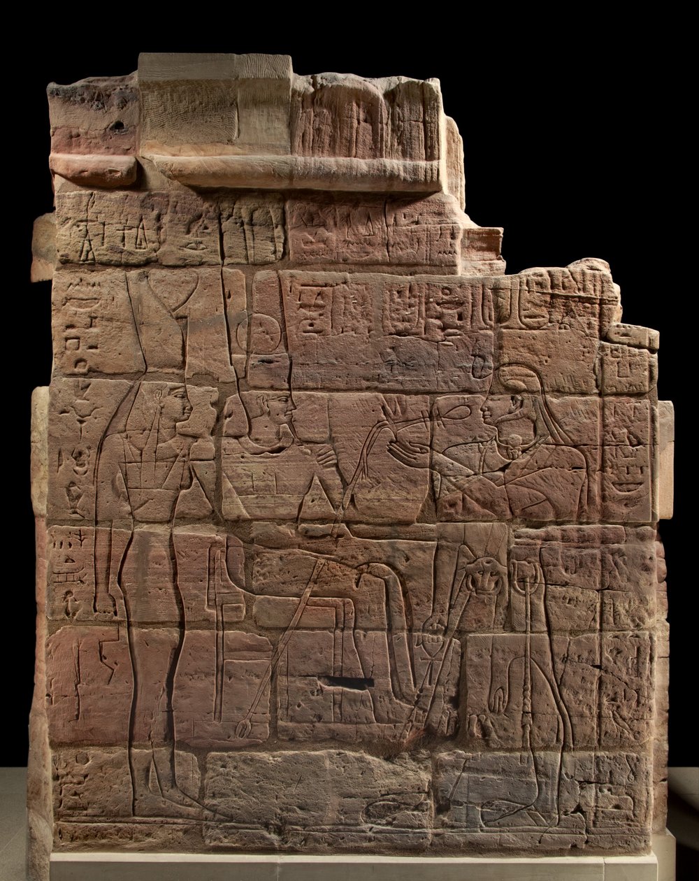 Muralha de Aspelta, c.680 aC arenito de Egyptian 25th Dynasty