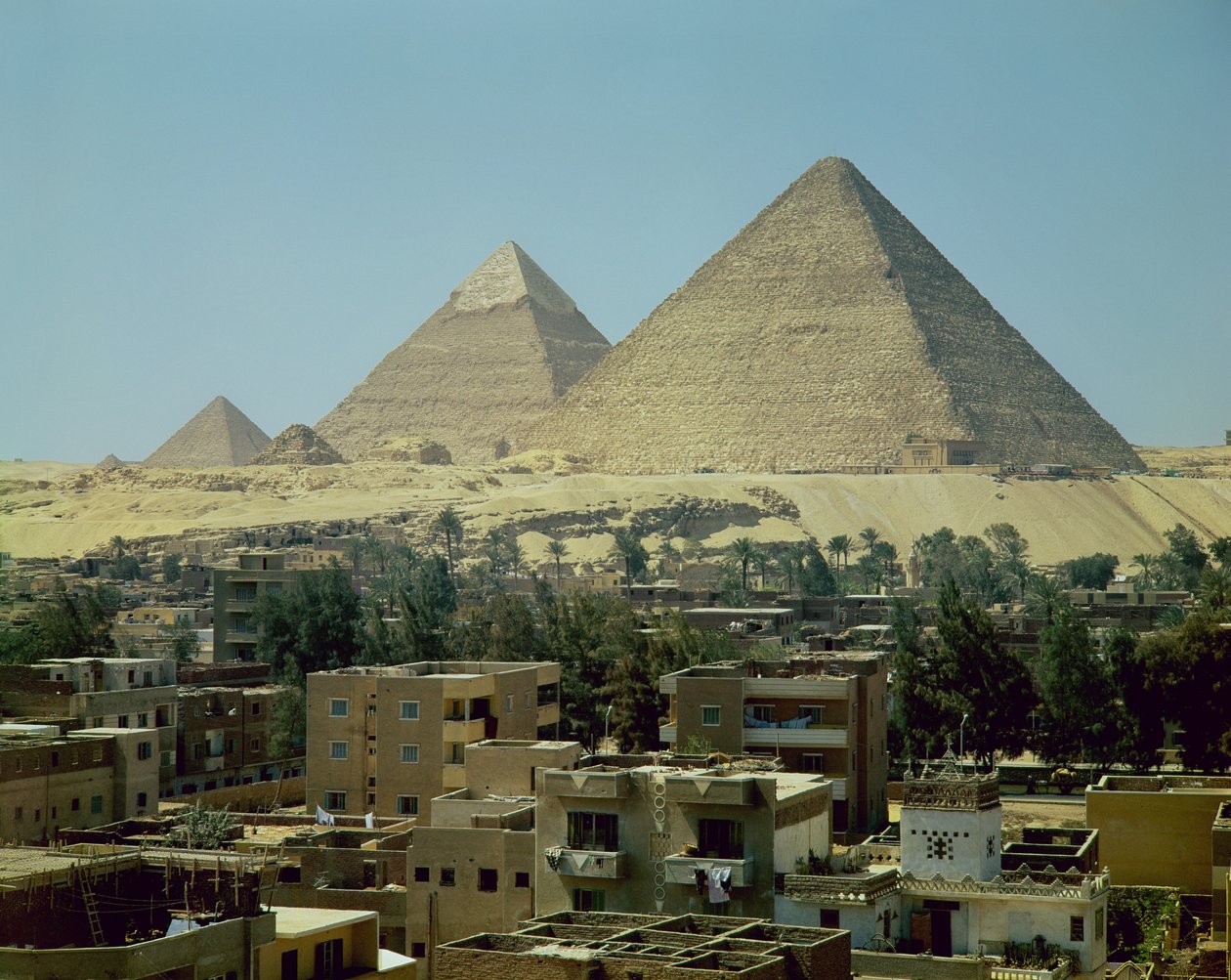 As Pirâmides de Gizé, c.2589-30 aC, Reino Antigo de Egyptian 4th Dynasty
