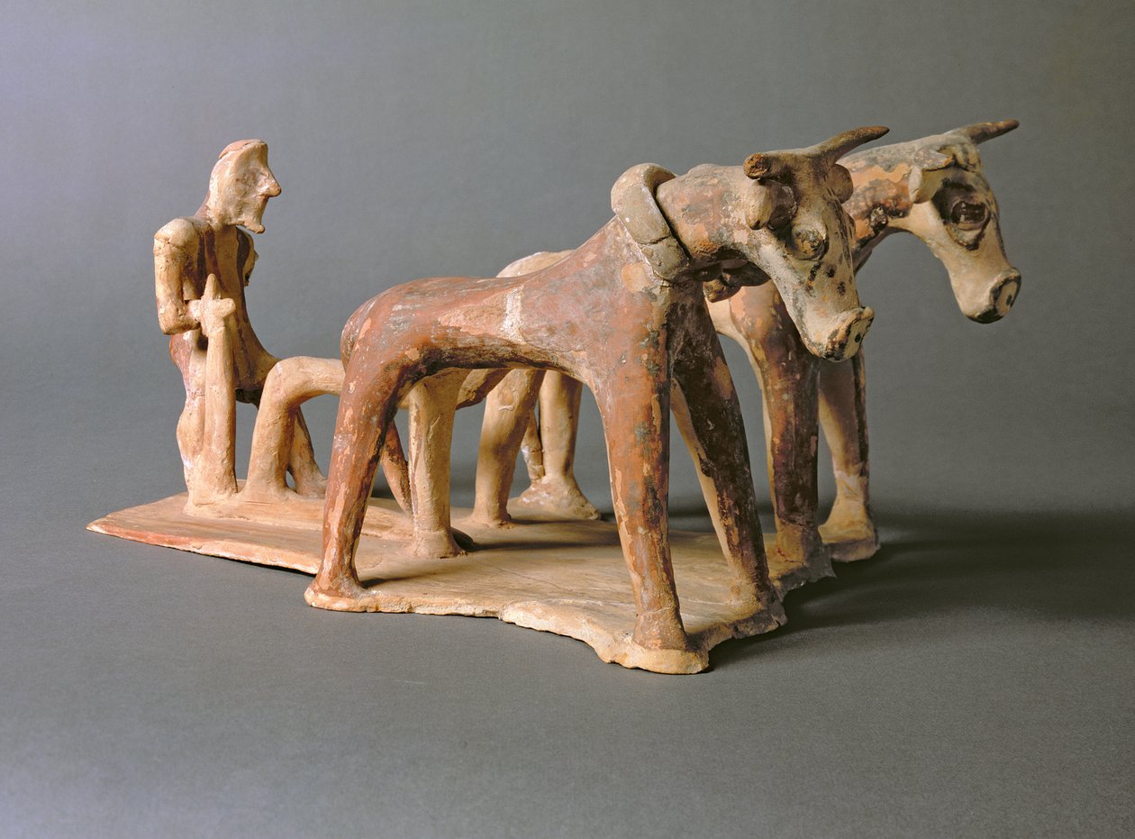 Operário, do túmulo da princesa Nefertiabet, Old Kingdom (argila) de Egyptian 4th Dynasty
