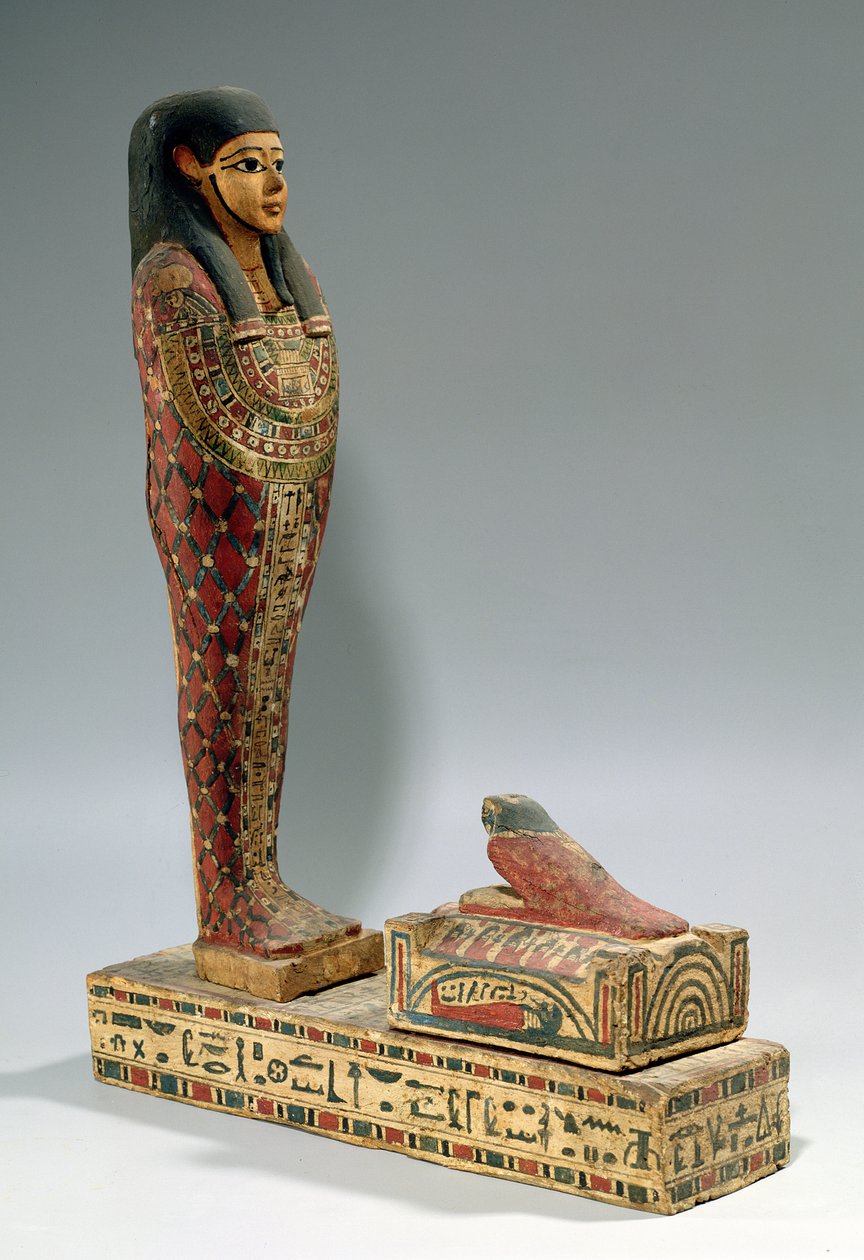 Estatueta de Osiris de Iahmes (madeira pintada) de Egyptian Ptolemaic Period