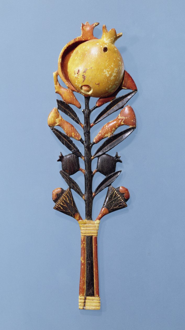 Colher de unguento (marfim pintado) de Egyptian