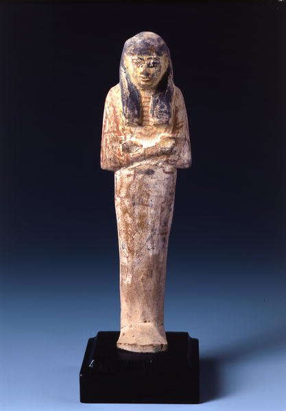 Figura Shabti (pedra pintada) de Egyptian