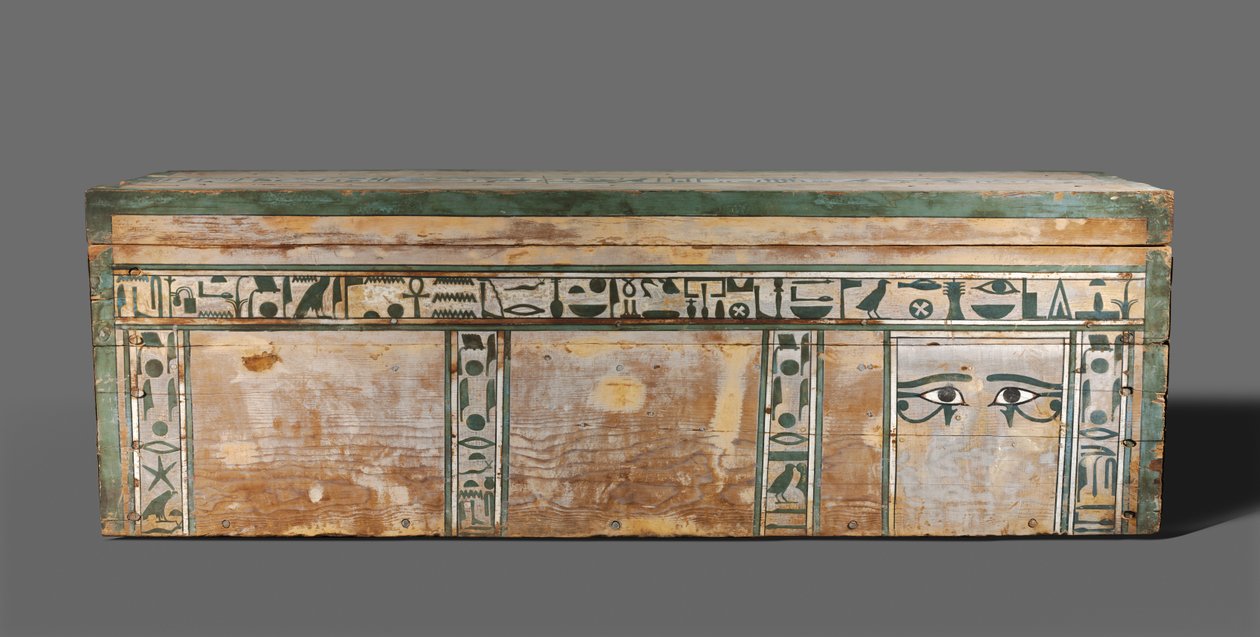 Caixão de Senbi, Reino do Meio, c.1918-1859 AC de Egyptian 12th Dynasty