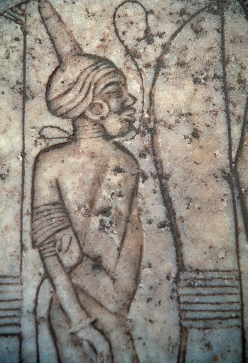 Prisioneiro núbio, alívio Civilização egípcia de Egyptian 12th Dynasty