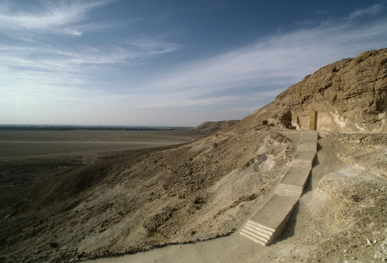 Necrópole real de Akhenaton, Tell el-Amarna, Egito, Civilização egípcia, Novo Reino, Dinastia XVIII (foto) de Egyptian 18th Dynasty