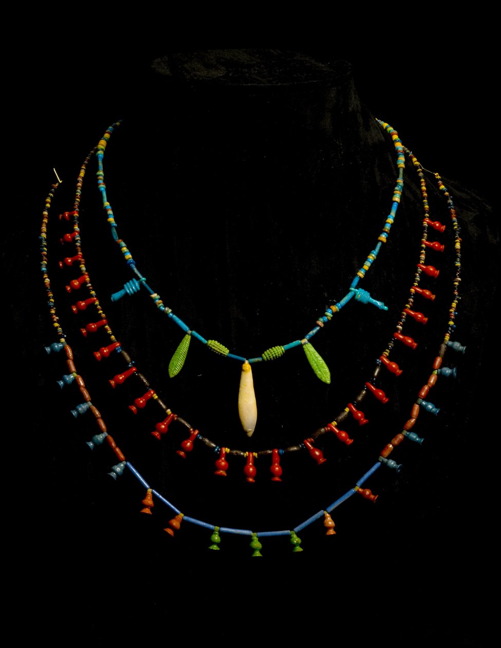 Colares de miçangas, New Kingdom (faiança) de Egyptian 18th Dynasty