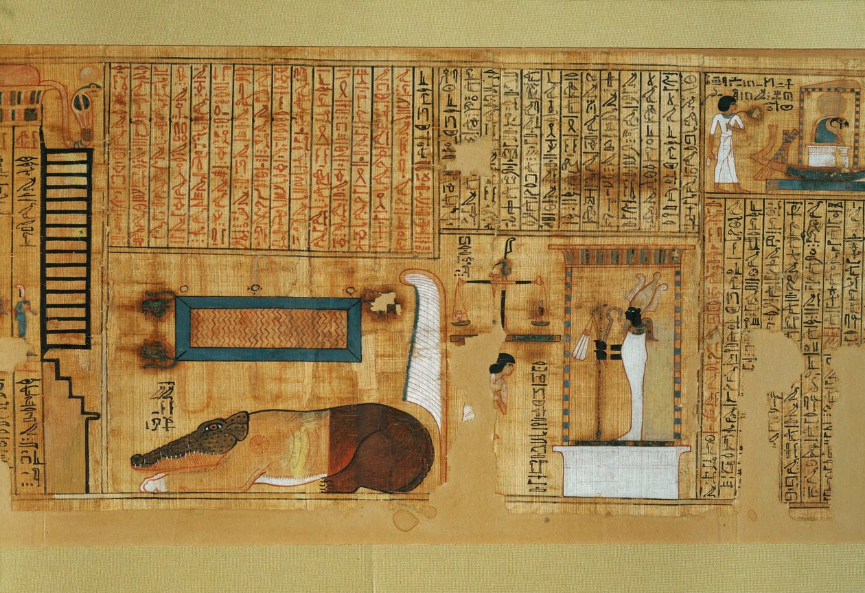 Livro dos mortos do escriba Nebqed, reinado de ... de Egyptian 18th Dynasty