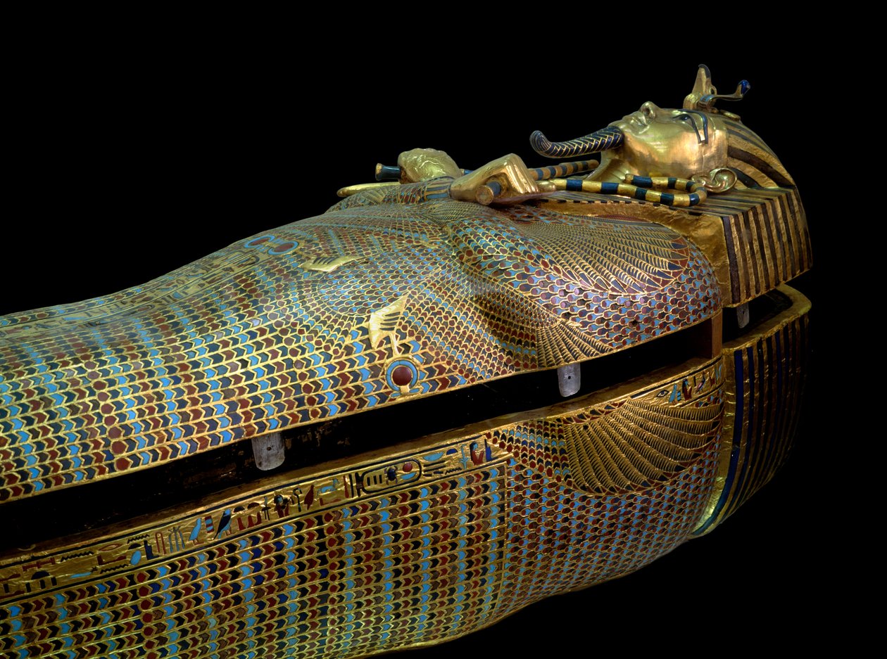 Antiquite egípcio: sarcófago do Tresor de Tuthankamun (Tutankhamun ou All-Ankh-amun) de Egyptian 18th Dynasty